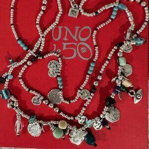 UNO de 50 multi strand summer necklace